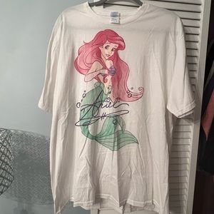 Ariel The Little Mermaid White T-Shirt 🧜‍♀️ NWOT